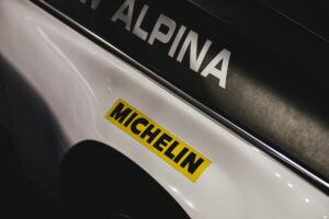 A Michelin sticker, an example of the many applications of brand stickers