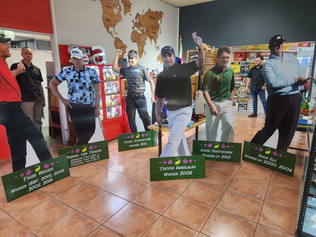 Custom freeform life-size cardboard cut-out for promotional display