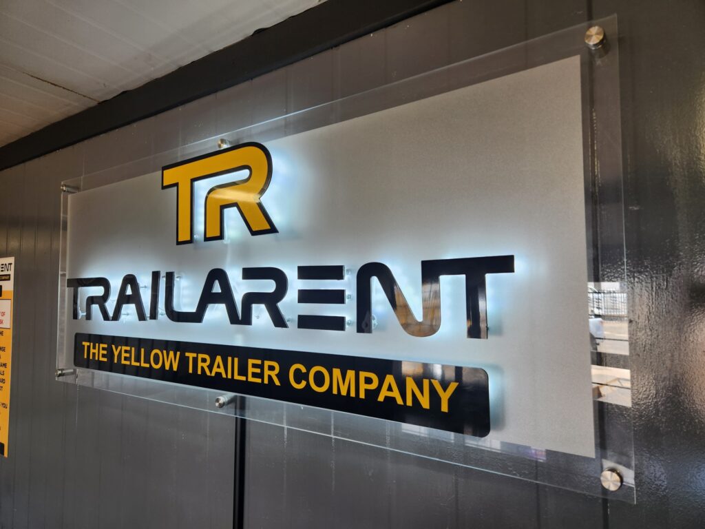 Acrylic, Led, Vinyl cut out & ACM combination with aluminium stand offs