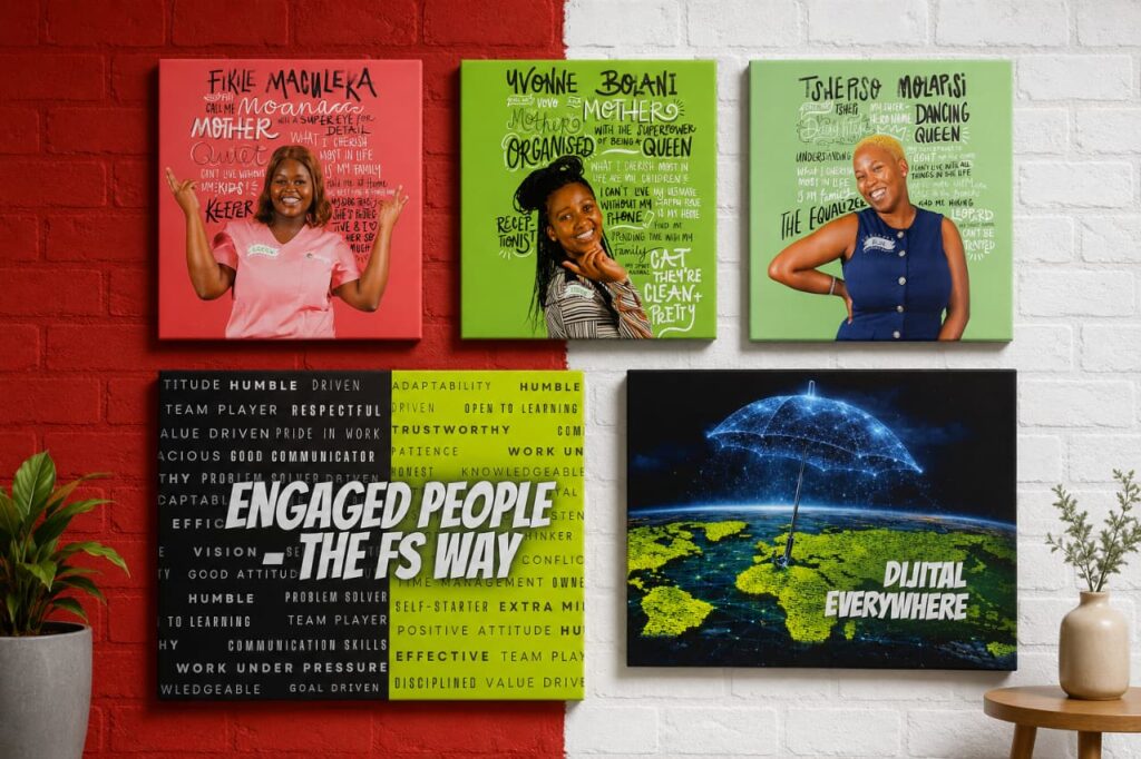 Premium custom canvas printing for homes, offices and businesses by Redblock Branding Solutions in Pretoria