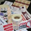 stickers and bottle labels