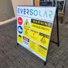 Free standing Chromadek A-frame sign
